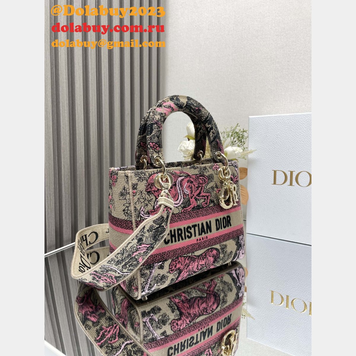 7 Star REPLICA LADY DIOR UK 24CM SHOULDER BAGS