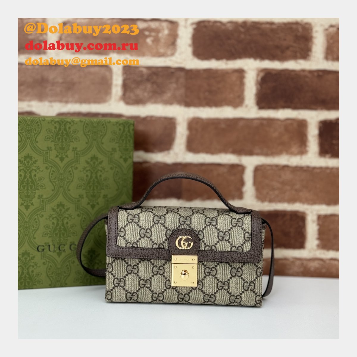 Ophidia 1:1 Mirror Ebony Supreme 772314 Inspired Gucci Bag