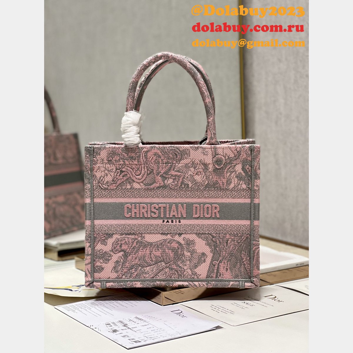 Luxury DIOR BOOK TOTE CHEAP REPLICA BAG Designer