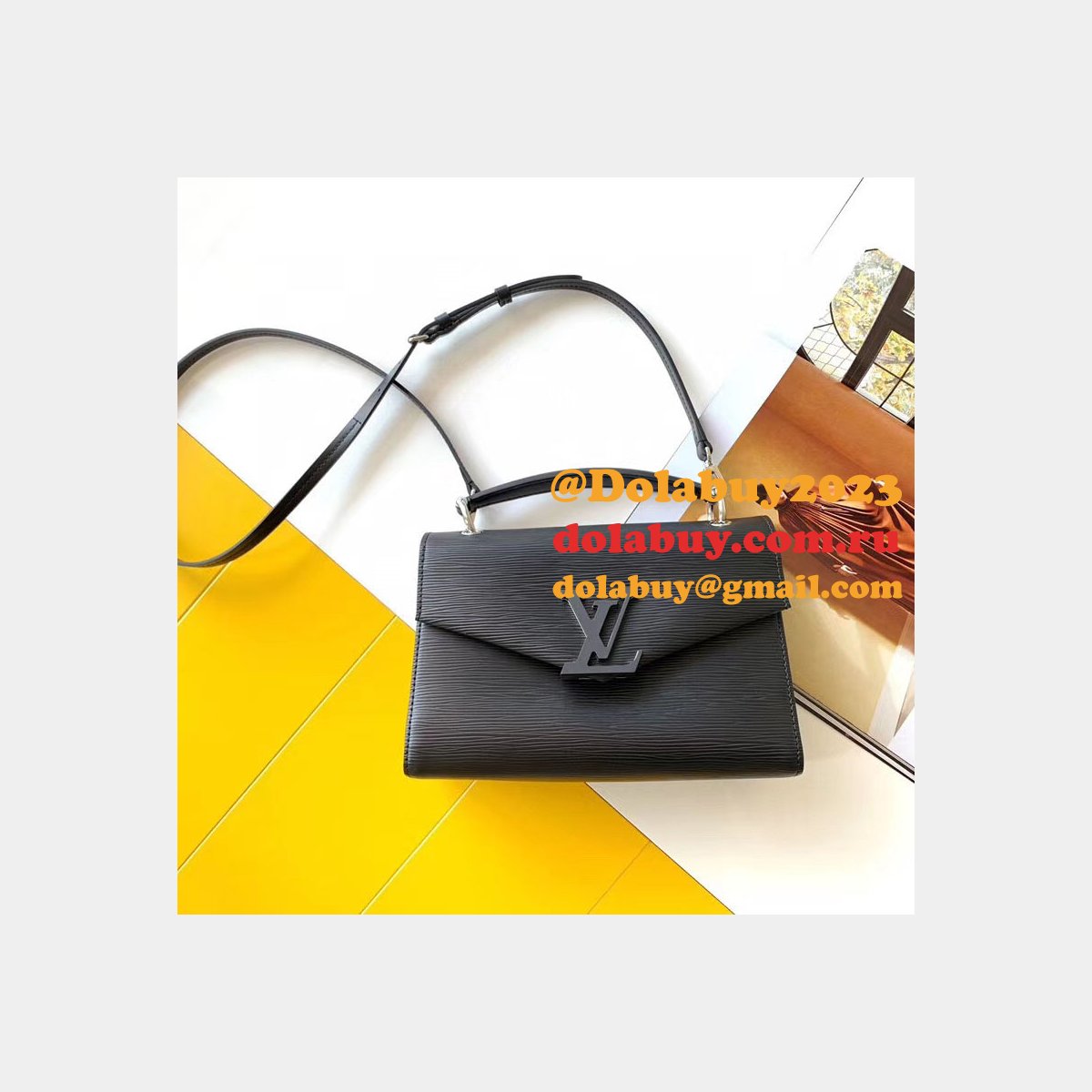 Luxury Louis Vuitton Pochette Grenelle Epi M55981 Leather