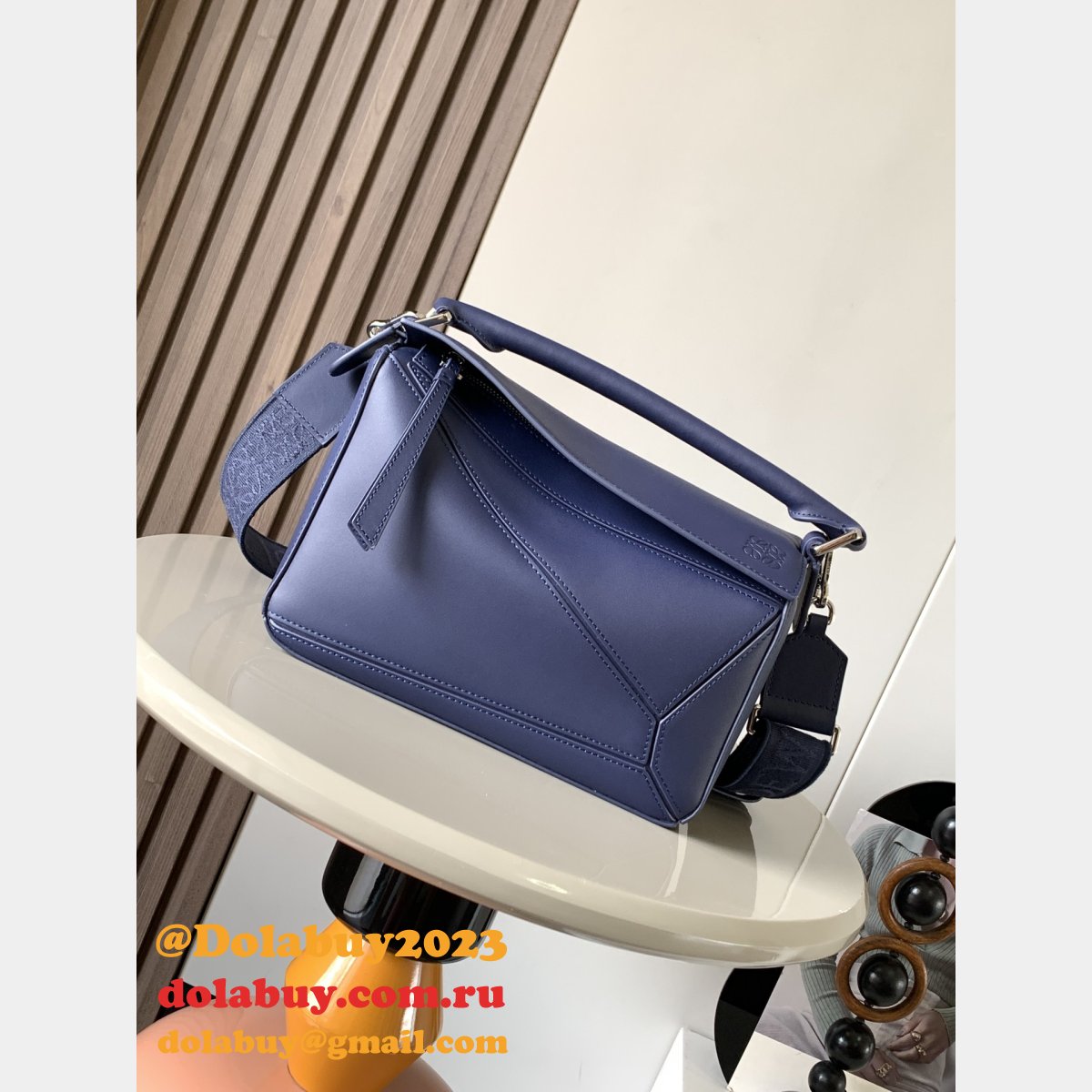 Inspired Loewe Small Puzzle Bag In Satin Calfskin 24CM With Strap