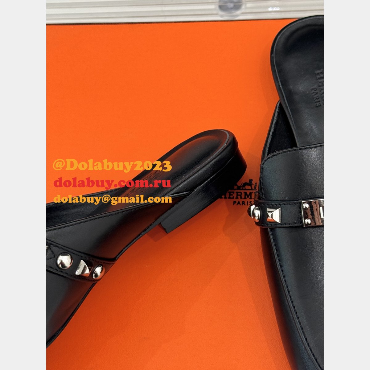 Luxury 7 Star Hermes Kelly Mule Women Shoes