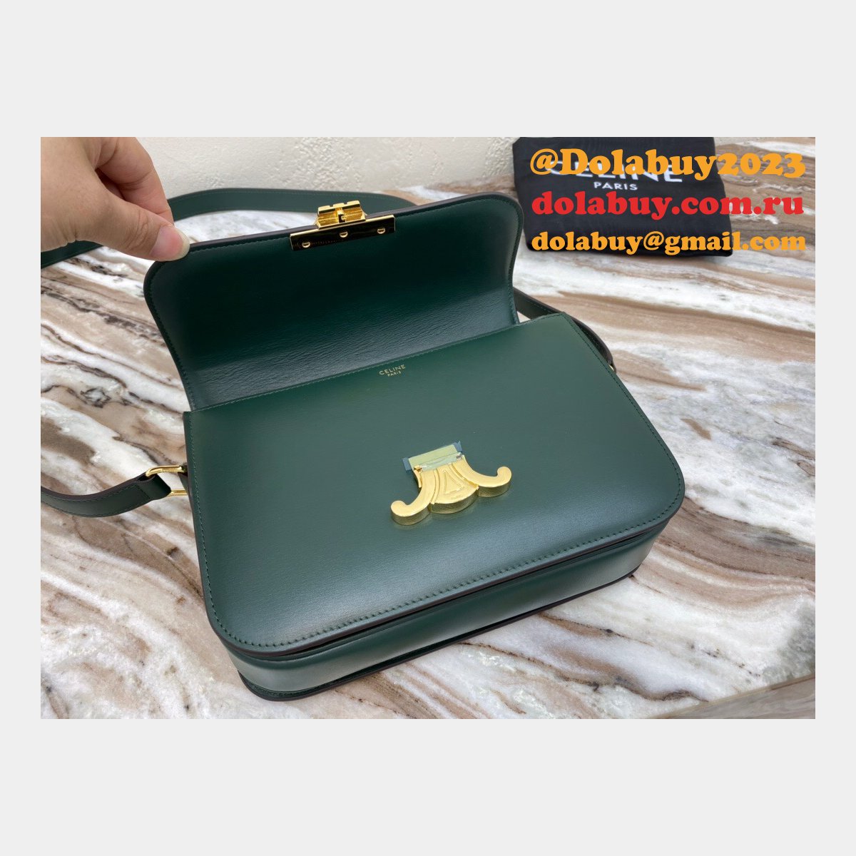 The Best Celine 1:1 Mirror Triomphe Replica Dolabuy 22cm Bag