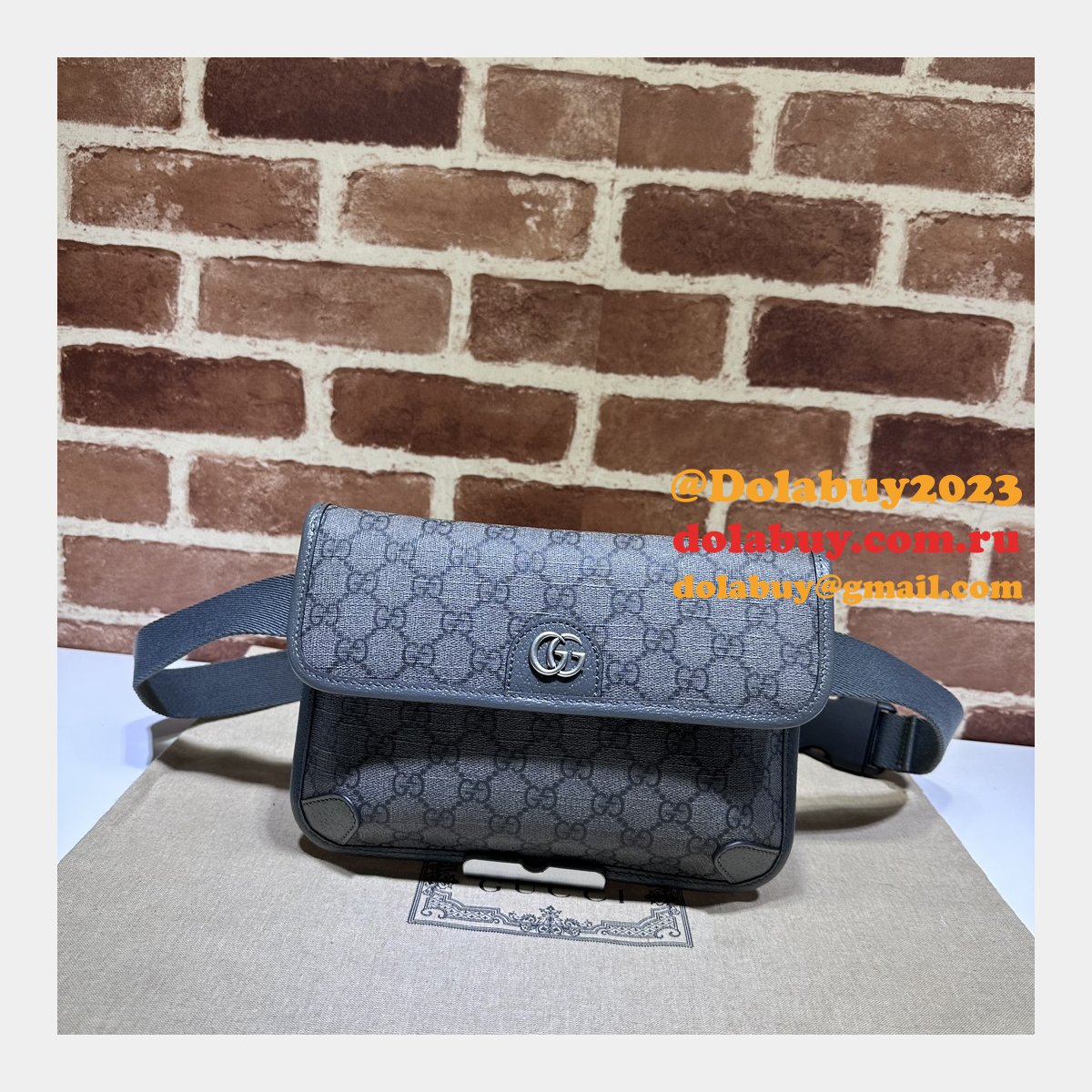 ophidia gg perfect G*u*i 752597 belt ebony supreme replica bag