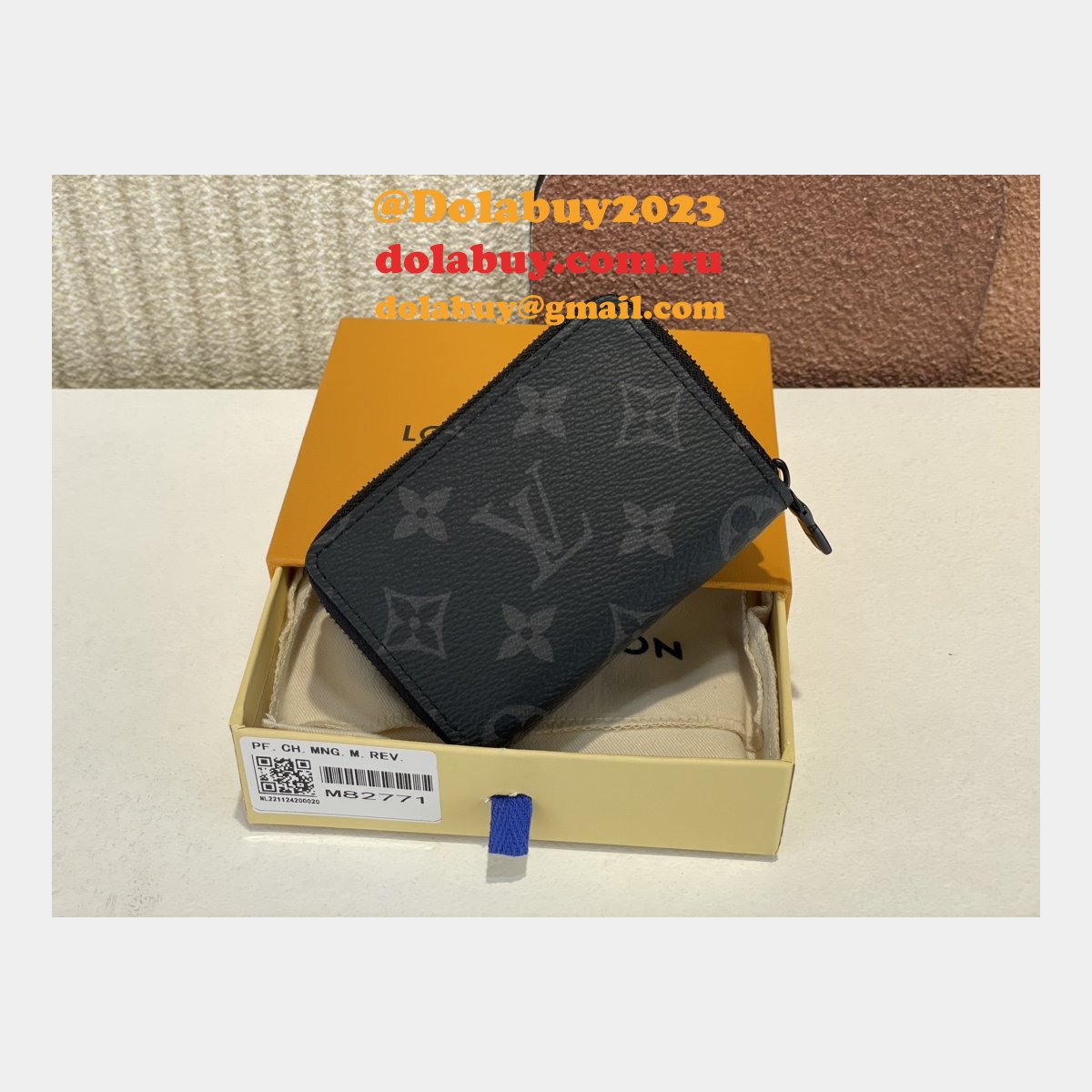 1:1 Mirror Zipped Organizer M82771 Wallets Louis Vuitton Bag