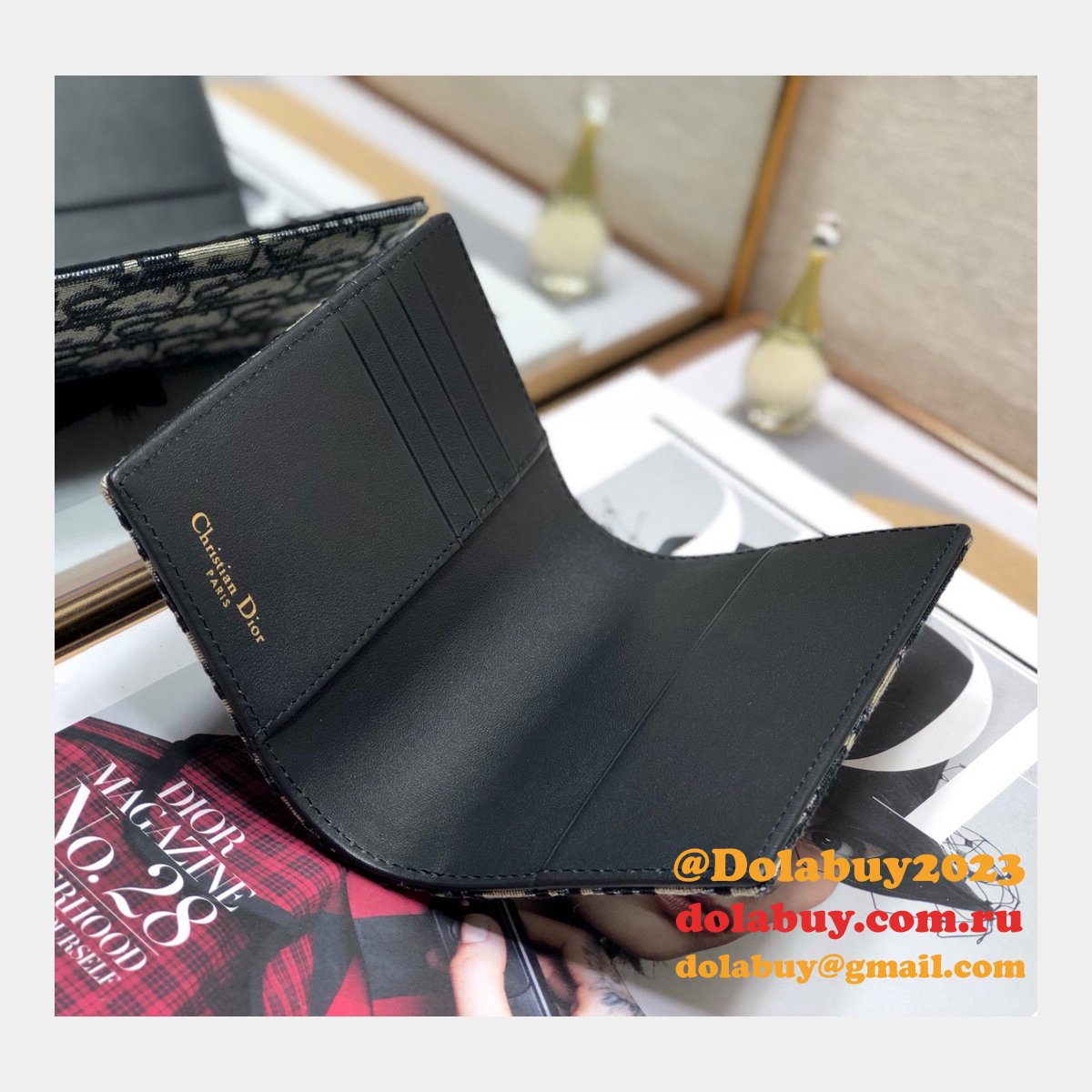 AAA+ Replica Dior Passport Holder