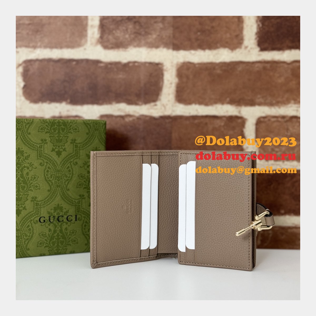 perfect G*u*i knockoff jackie 1961 card case wallet 645536