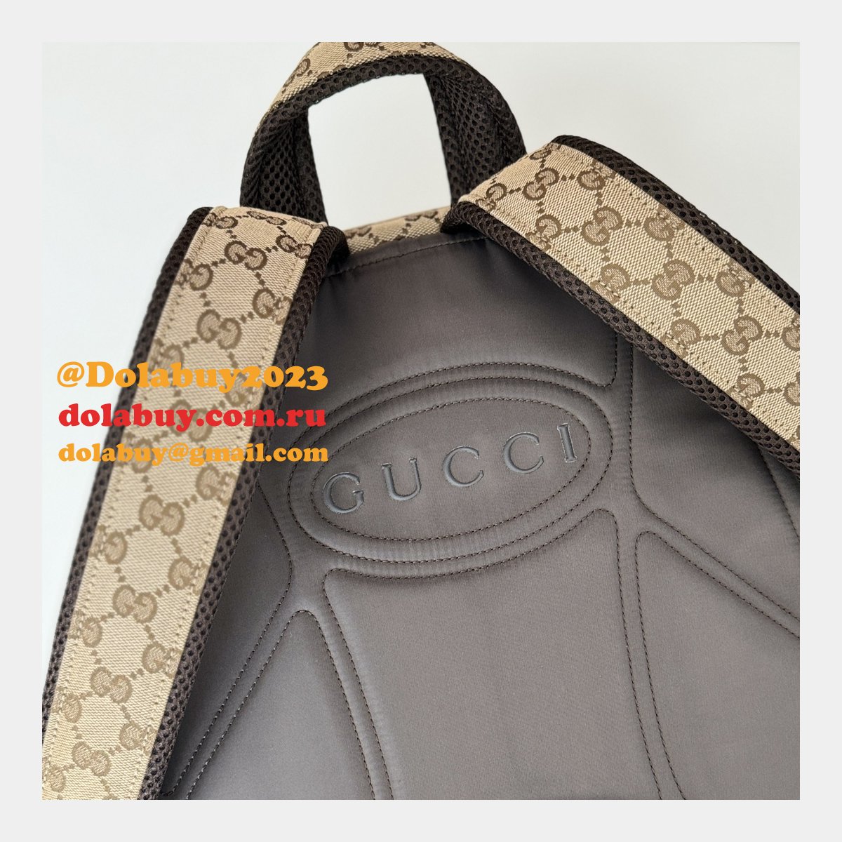 replica mens backpack G*u*i 800265 high quality bag