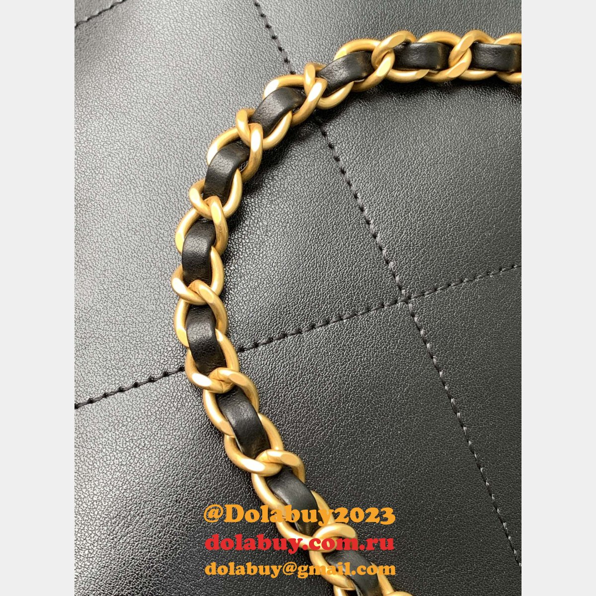 Replica 1:1 Mirror AS5466 & AS5463 Hobo Black Handbag