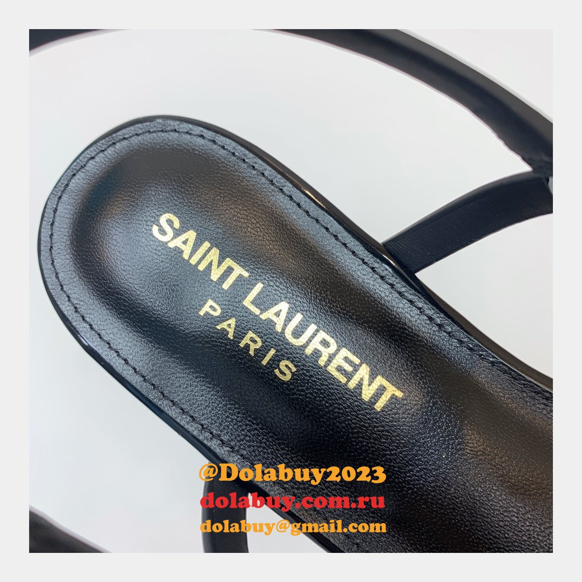 Top Quality SAINT LAURENT flat sandals