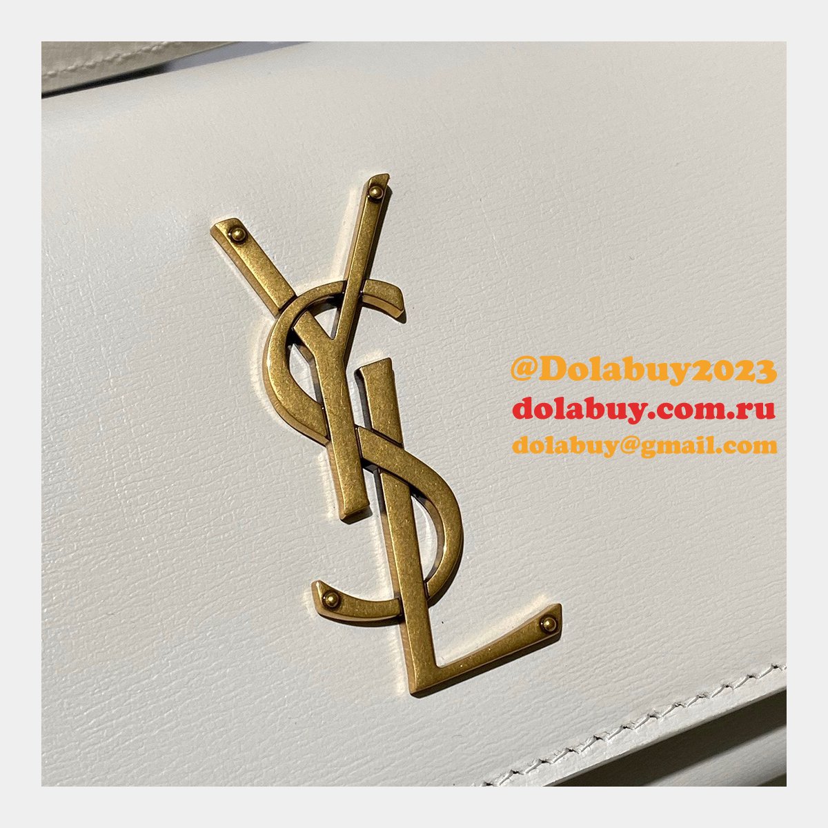 Replica YSL Sunset 19cm Pursesre Store Cream