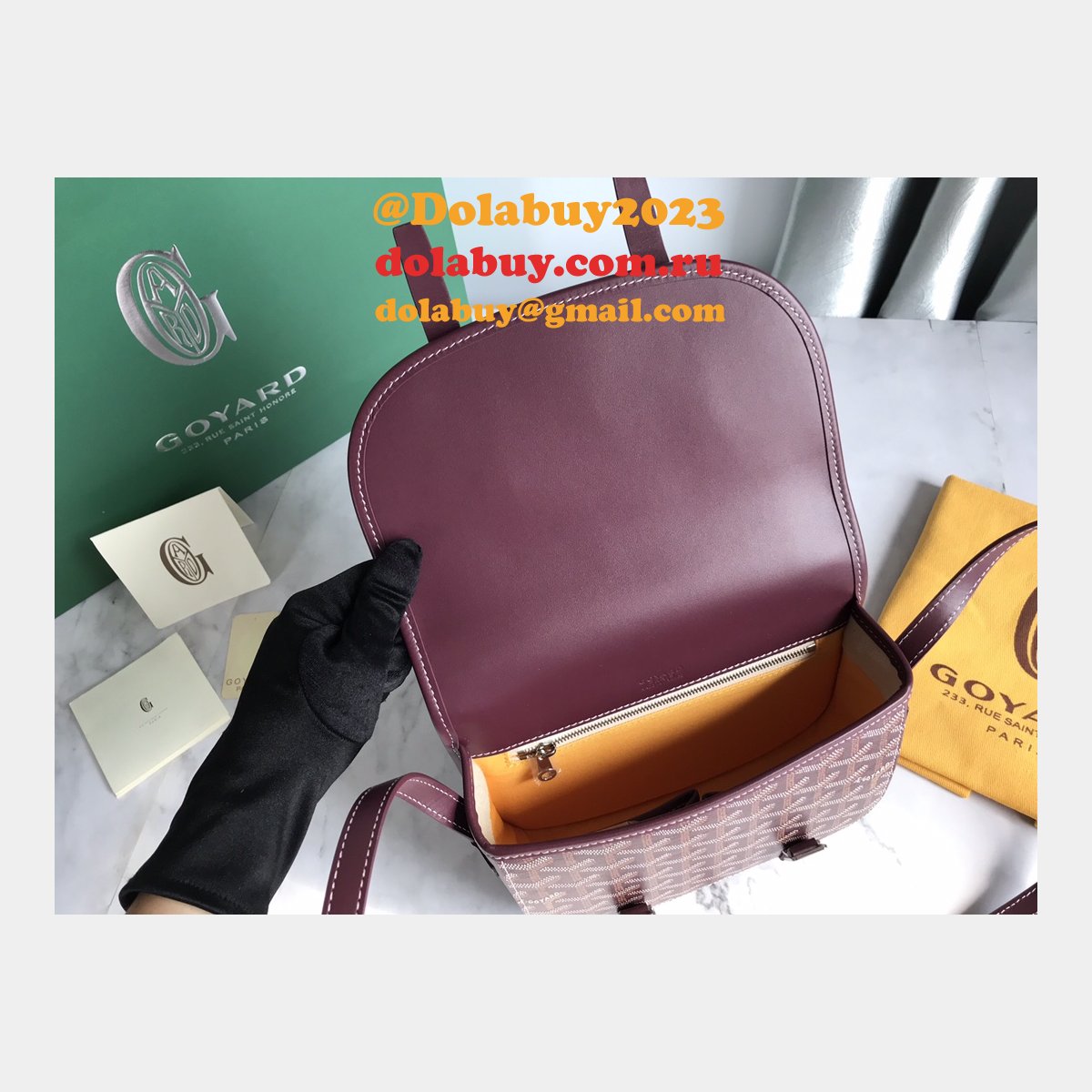 Copy Goyard Chevron Belvedere Duplicate Messenger GY020098 Fake Bag