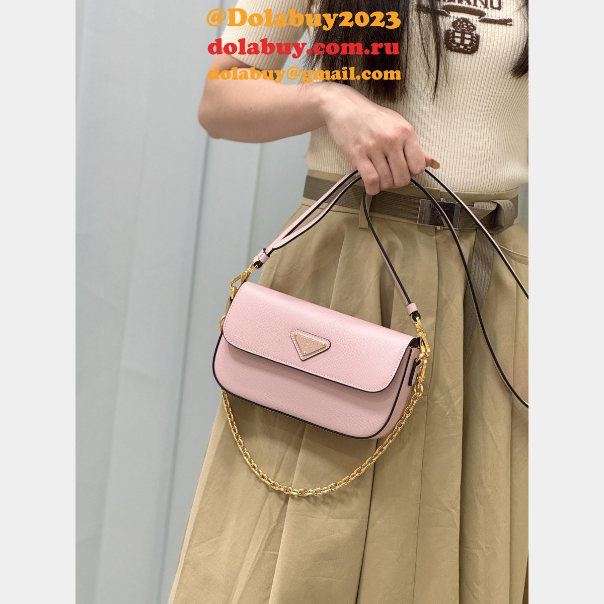 Inspired Top Quality prada Saffiano new women bag 1BD356