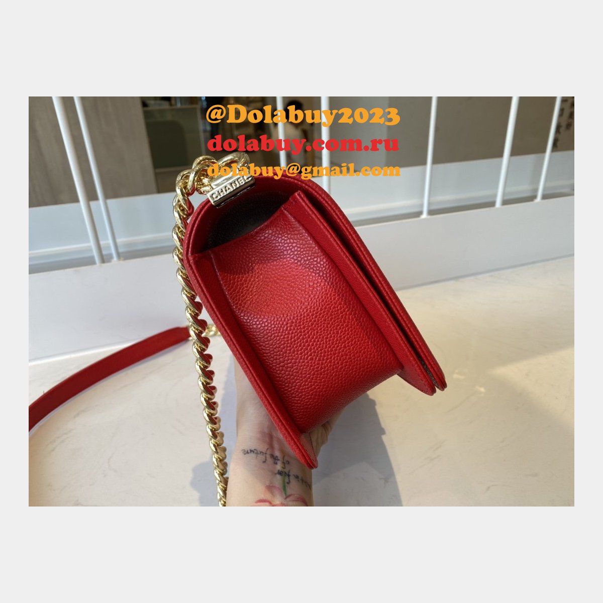 CC Replicas Calfskin & Ruthenium-Finish Metal Boy Many Colours