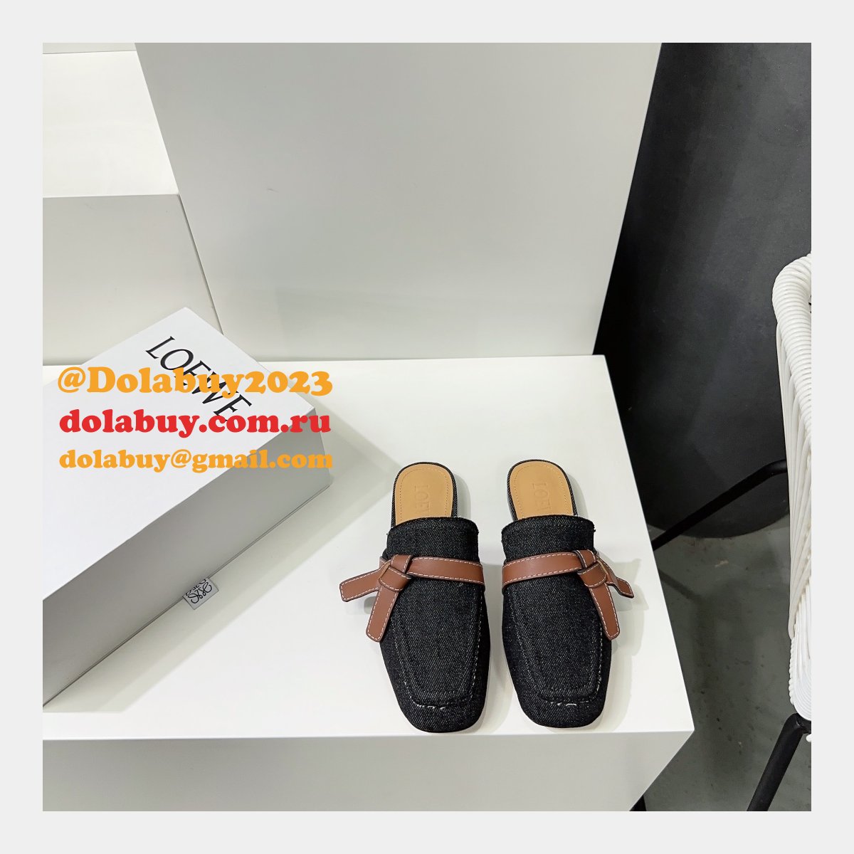 Loewe Replica Gate Mule Slippers High Quality Shoes