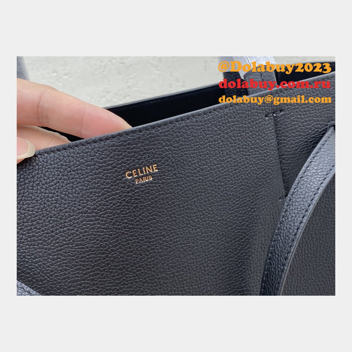 Cheap High Quality Replica Celine Black Cabas Phantom For Sale