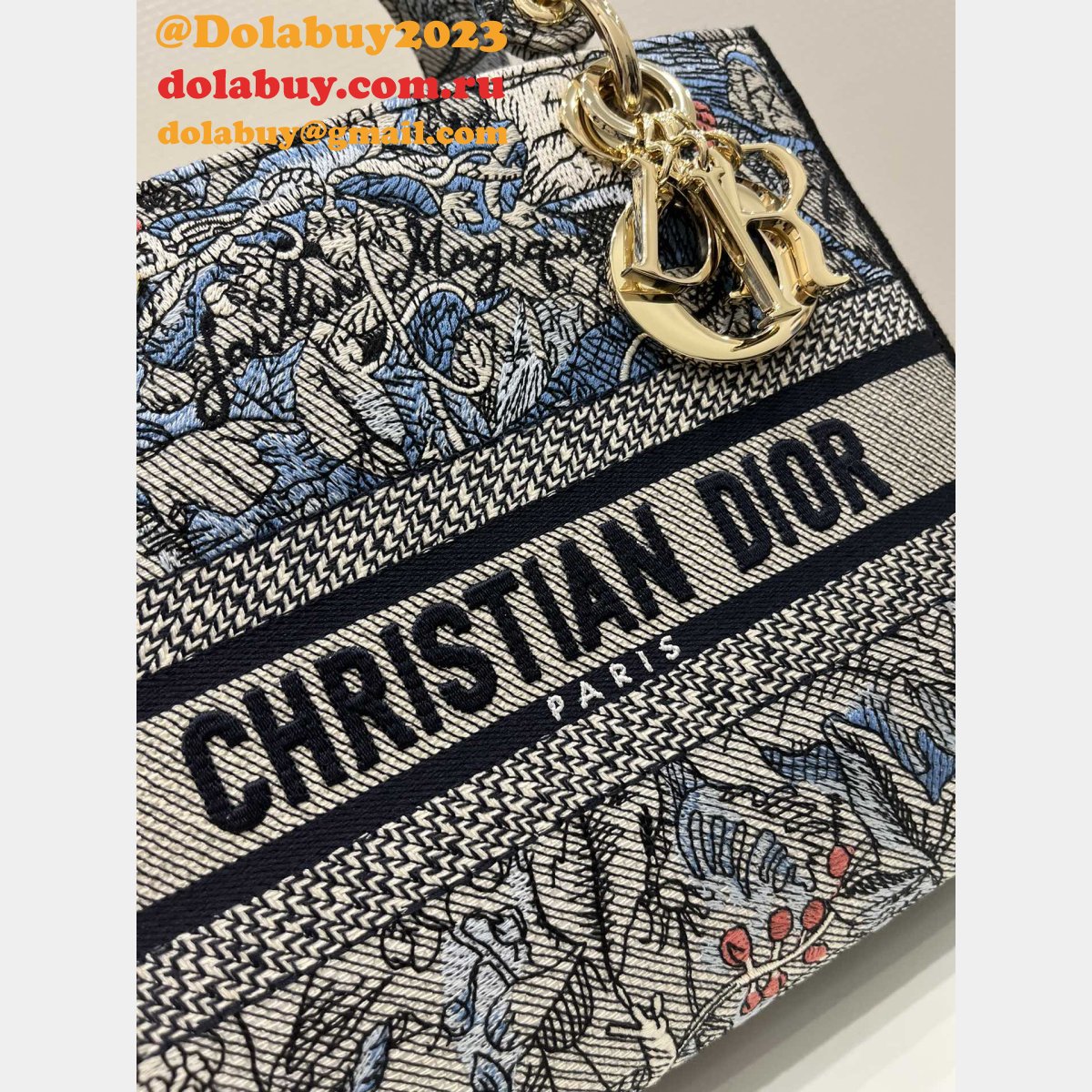 Top Quality Luxury Lady Dior 24cm Replicas Christian Dior Bags