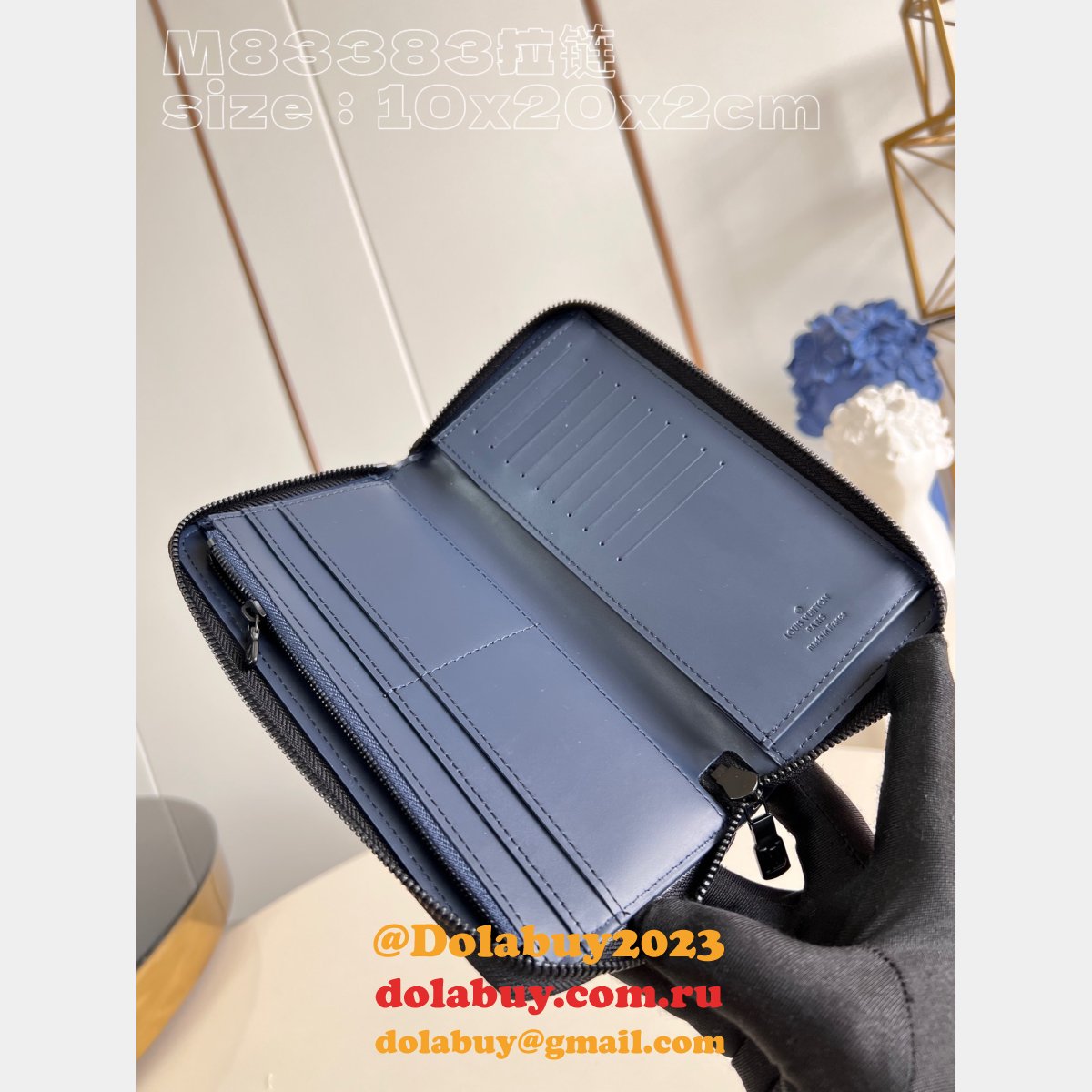 Inspired Brazza Multiple Pocket Organizer Zippy Wallet Vertical LV Bag