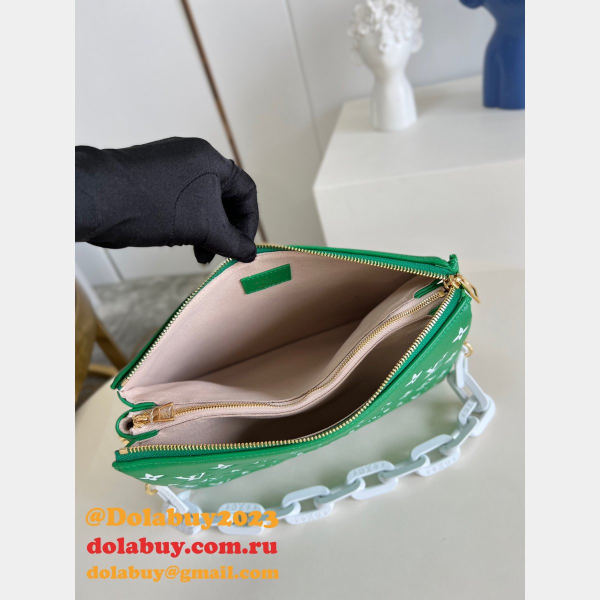 Buy Replica Louis Vuitton Coussin PM H27 China M57790 Green Bag For Sale