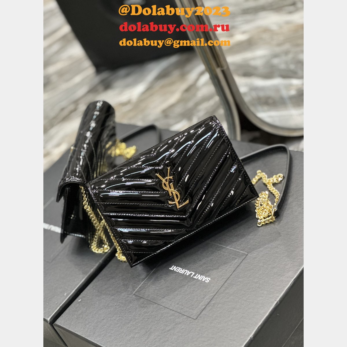 Monogram Woc Saint Laurent Replicas Envelope 393953/377828 Cheap Bag