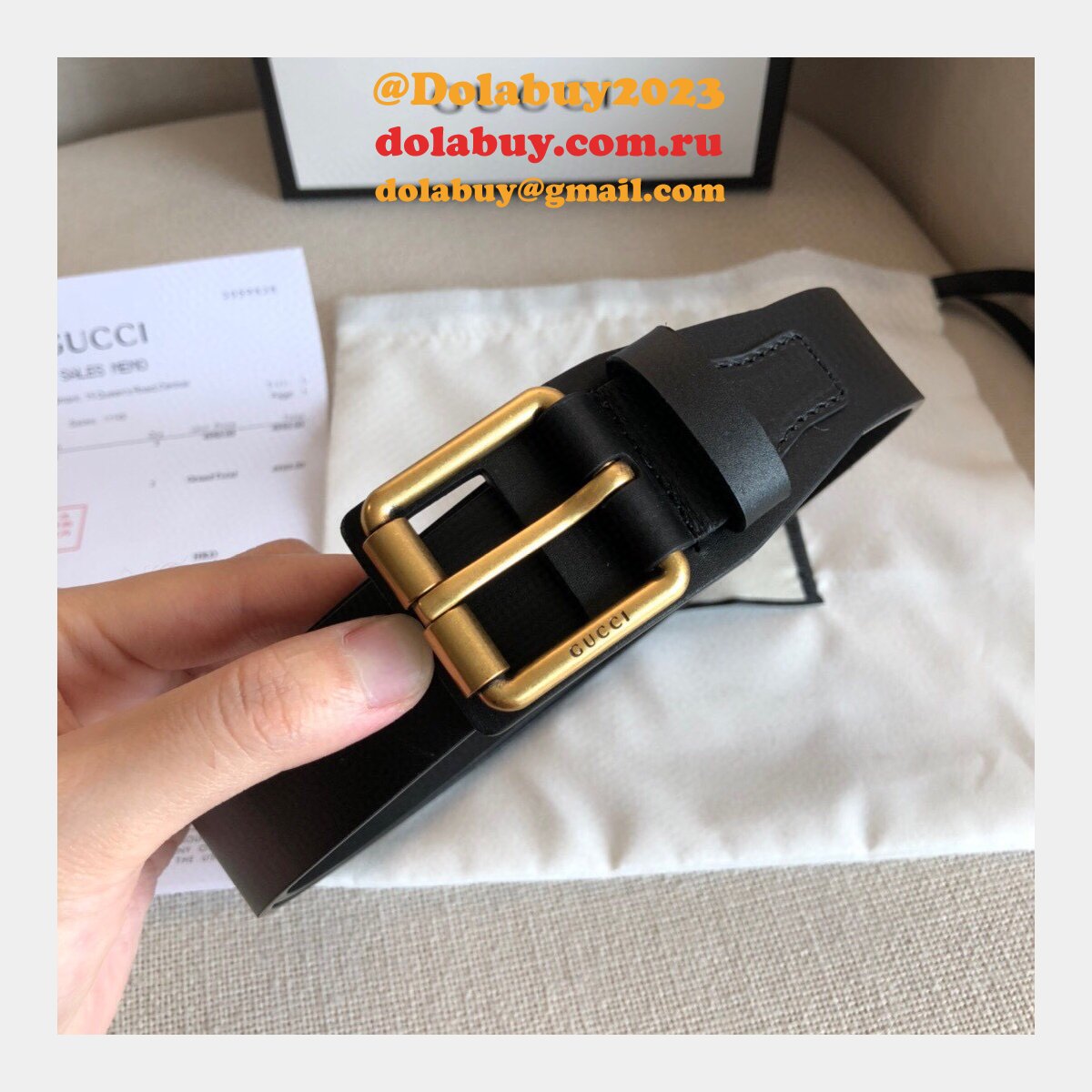 uk G*u*i 30mm replica belt black