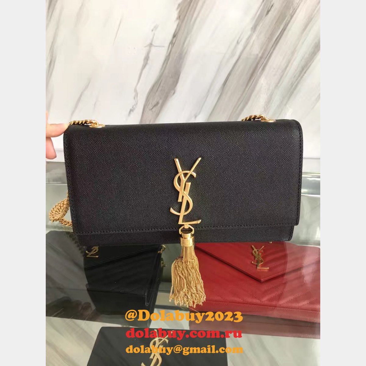 YSL Cheap Saint Laurent Monogram Caviar Quilted