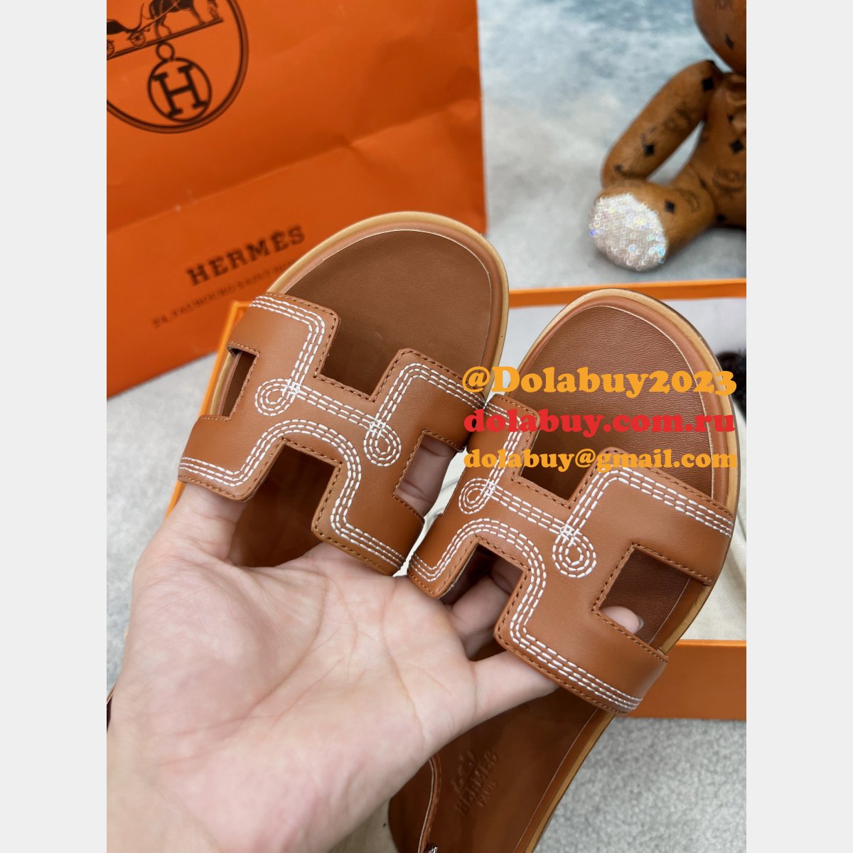 UK Both Wholesale 1:1 Mirror Sandals Retail Hermes Replica Shoes
