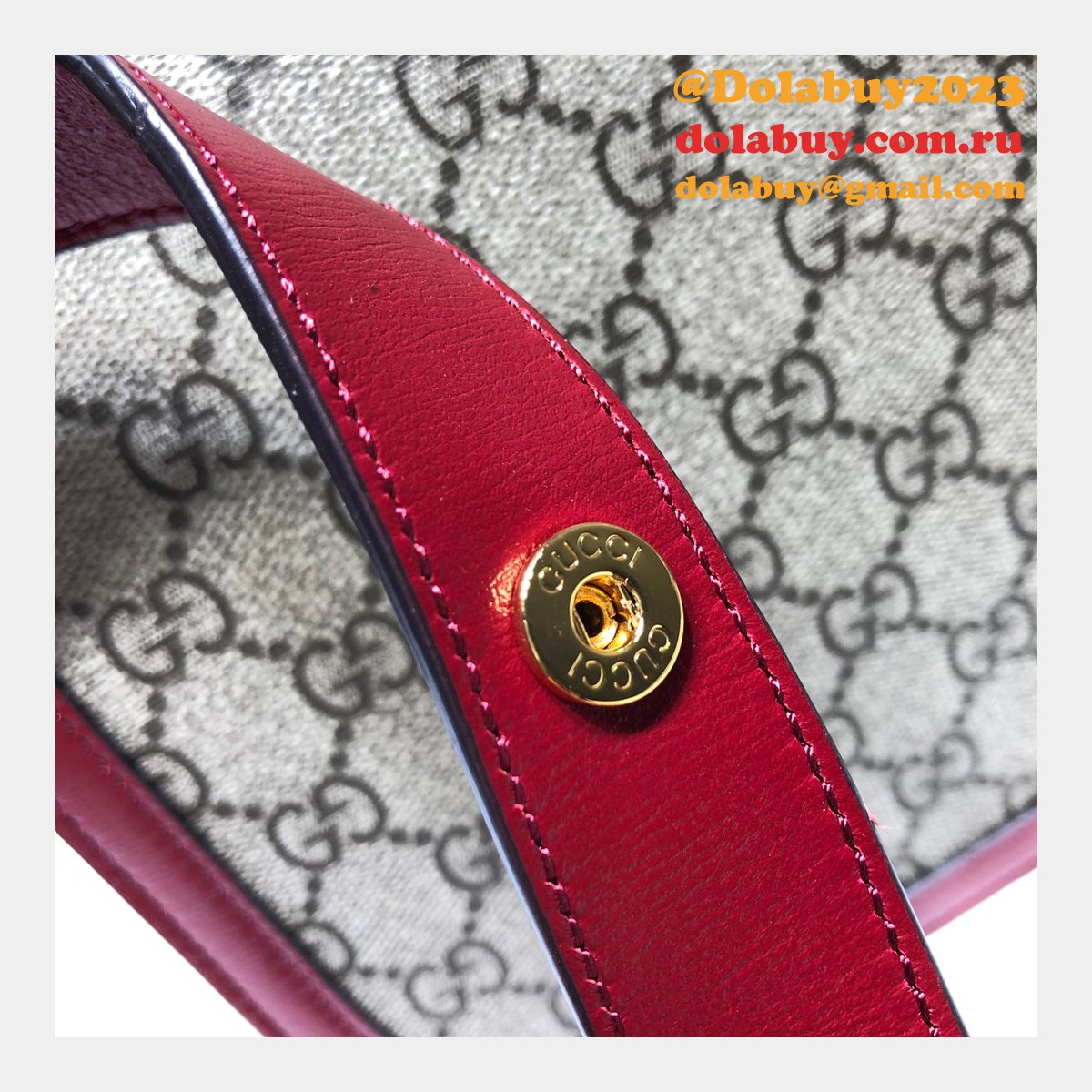 G*u*i replica gg horsebit 1955 small shoulder 602204 red bag