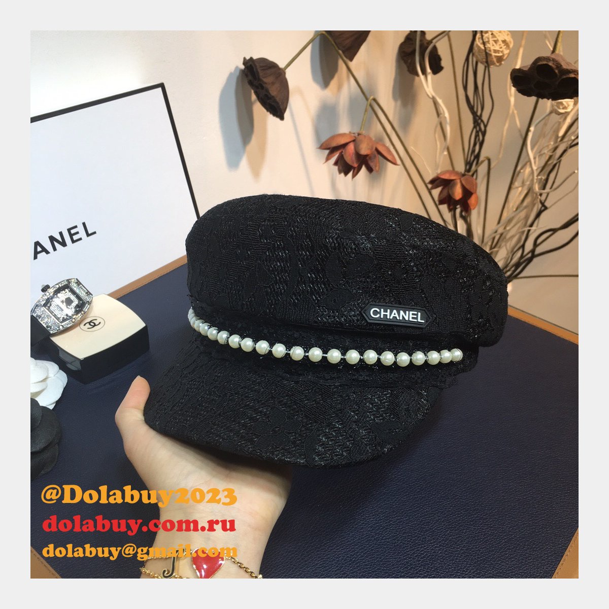 7 Star CC Replica Lace flower cap