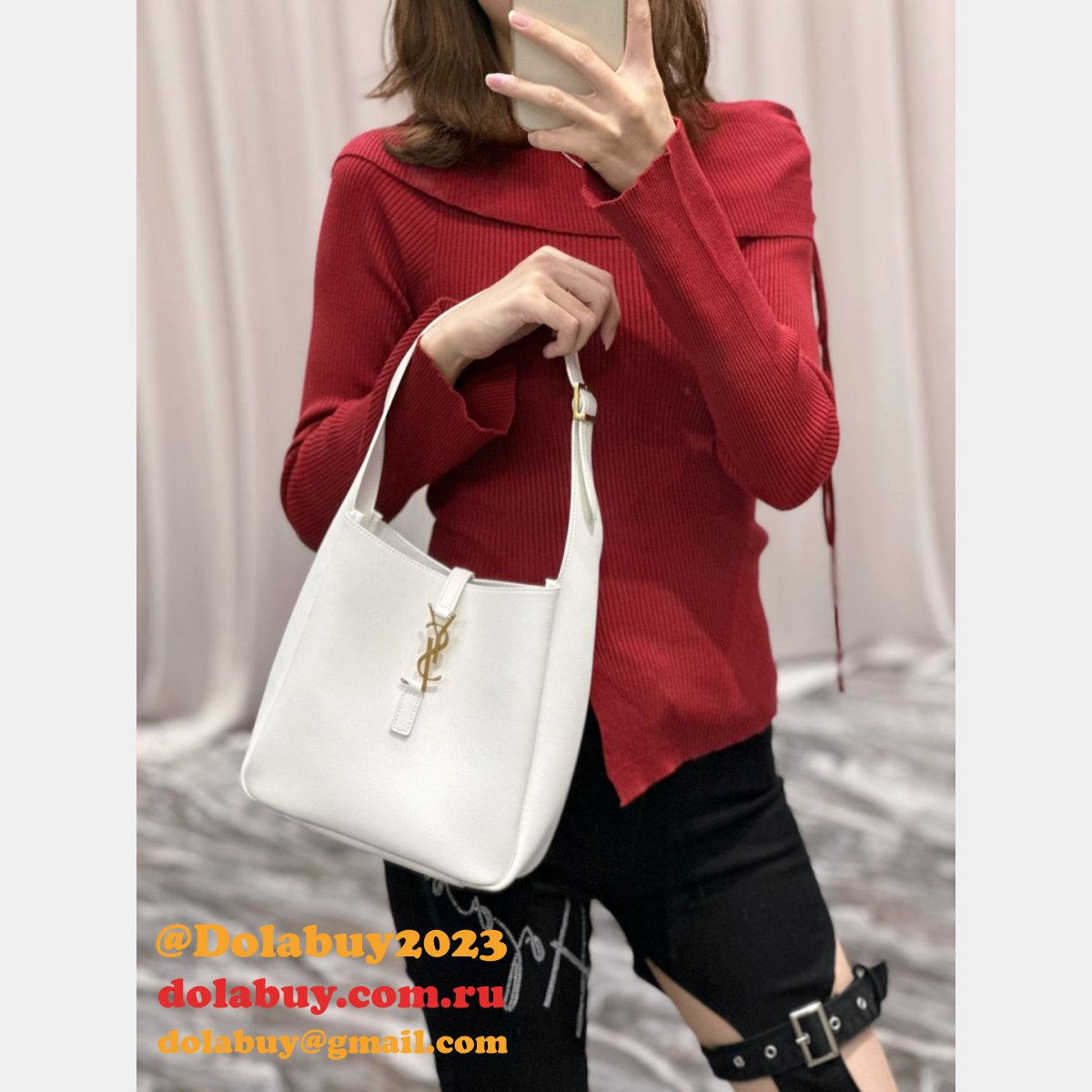 Replica YSL Saint Laurent Le 5 À 7 Soft 713938 Hobo Bag