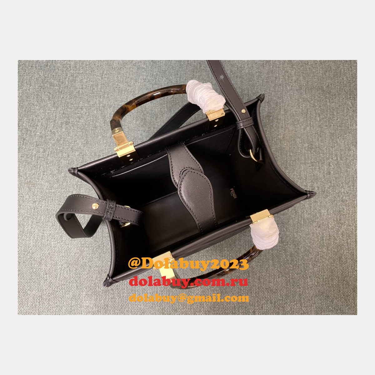 replica top quality F**di tote sunshine mini handbag