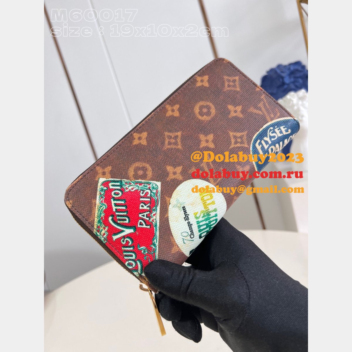 Toilet Cosmetic zippy Wallet Passport Cover Lisa Wall Pouch LV Bag