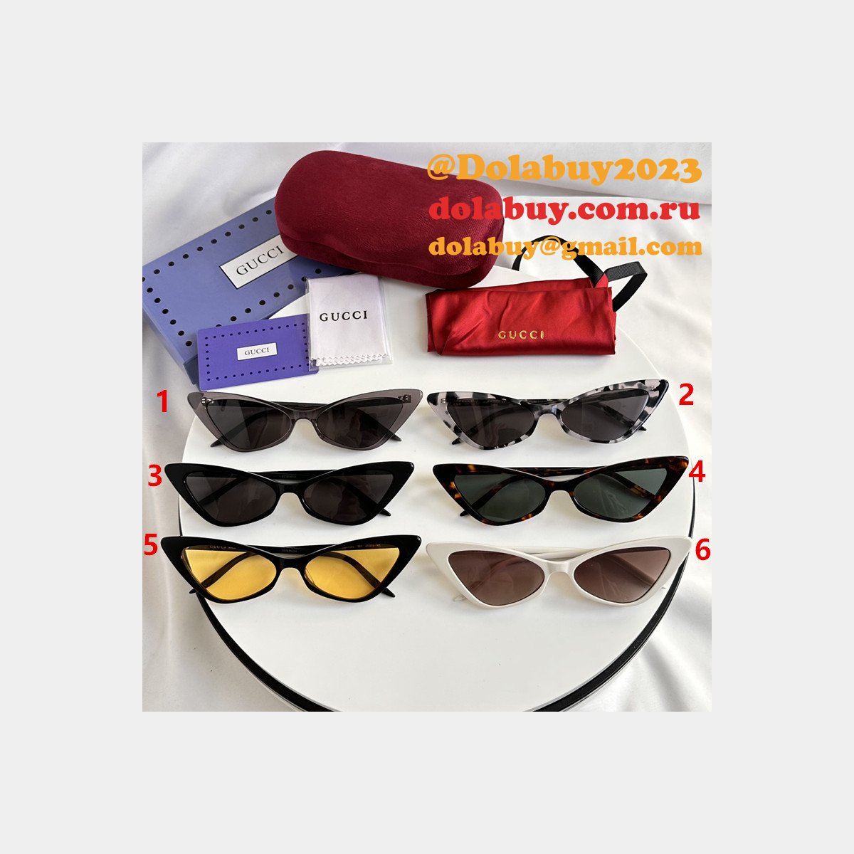 cheap 1:1 replica sunglasses G*u*i gg0708