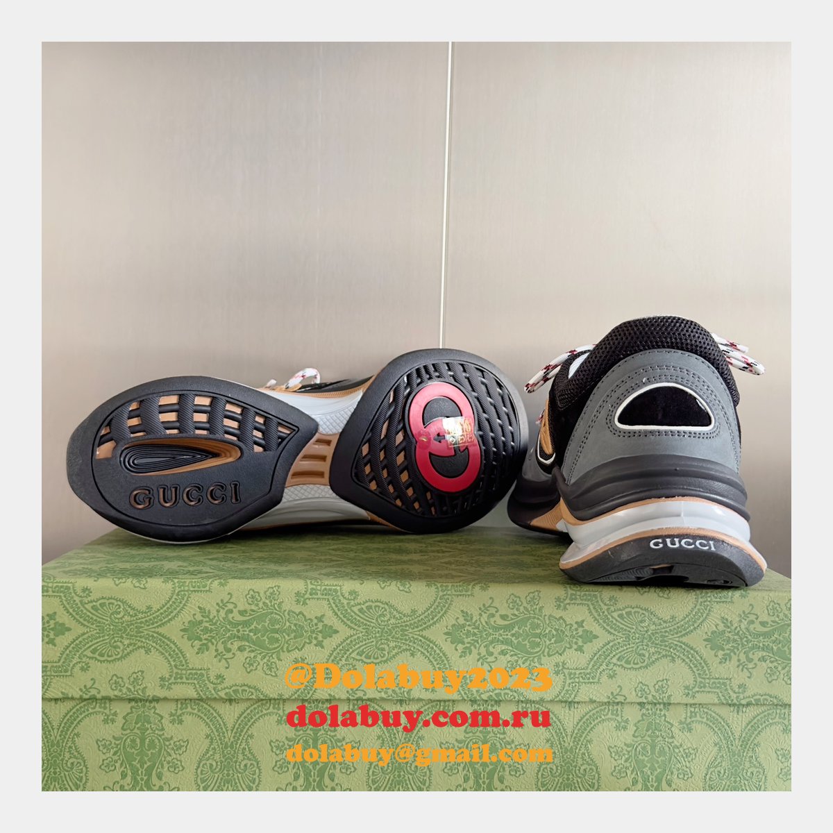 luxury designer G*u*i men run trainer shoes