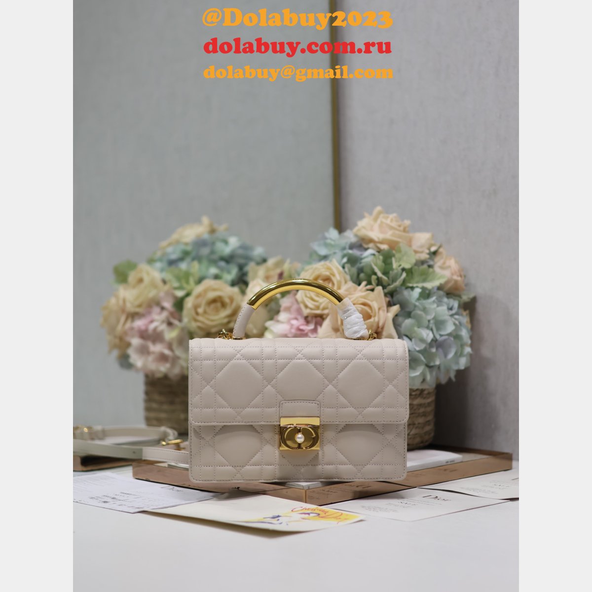 7 Star Top Quality DIOR Ange Medium Calfskin handbag