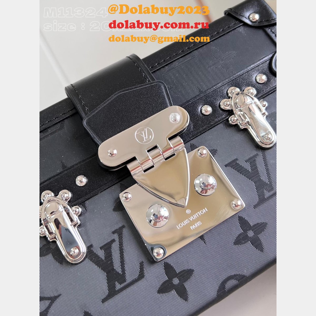 Petite Malle H27 M11324 Black Inspired Louis Vuitton Fashion Bag