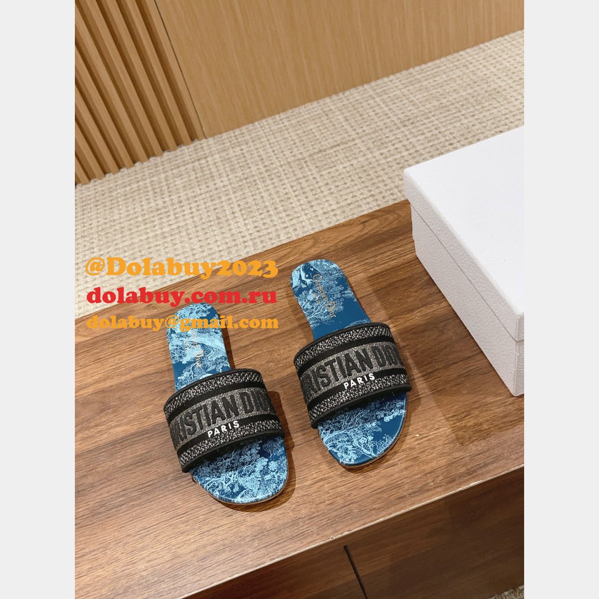 Knockoff AAA+ DIOR DWAY SLIDE DUPLICATE