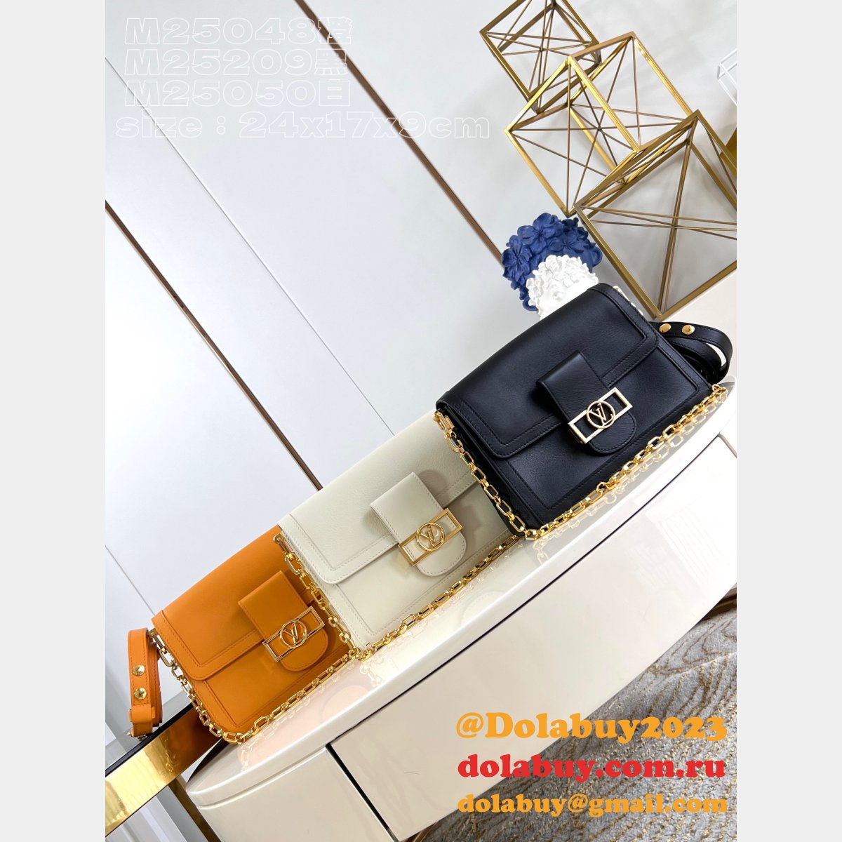 Sale Fake Louis Vuitton Dauphine Soft MM H27 M25209 Bag