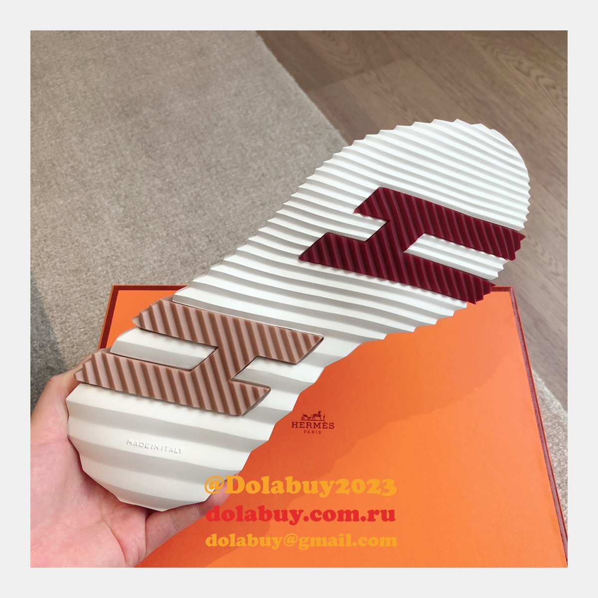 7 Star HERMES MEN BOUNCING weave SNEAKER