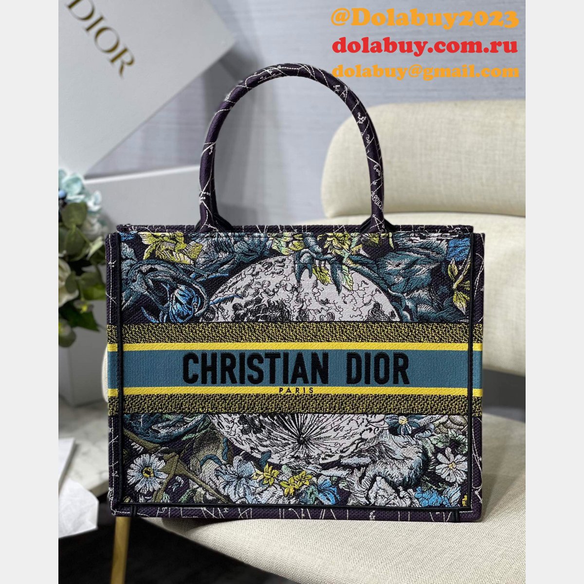 High Quality Dior CD Book Tote Replica Bags