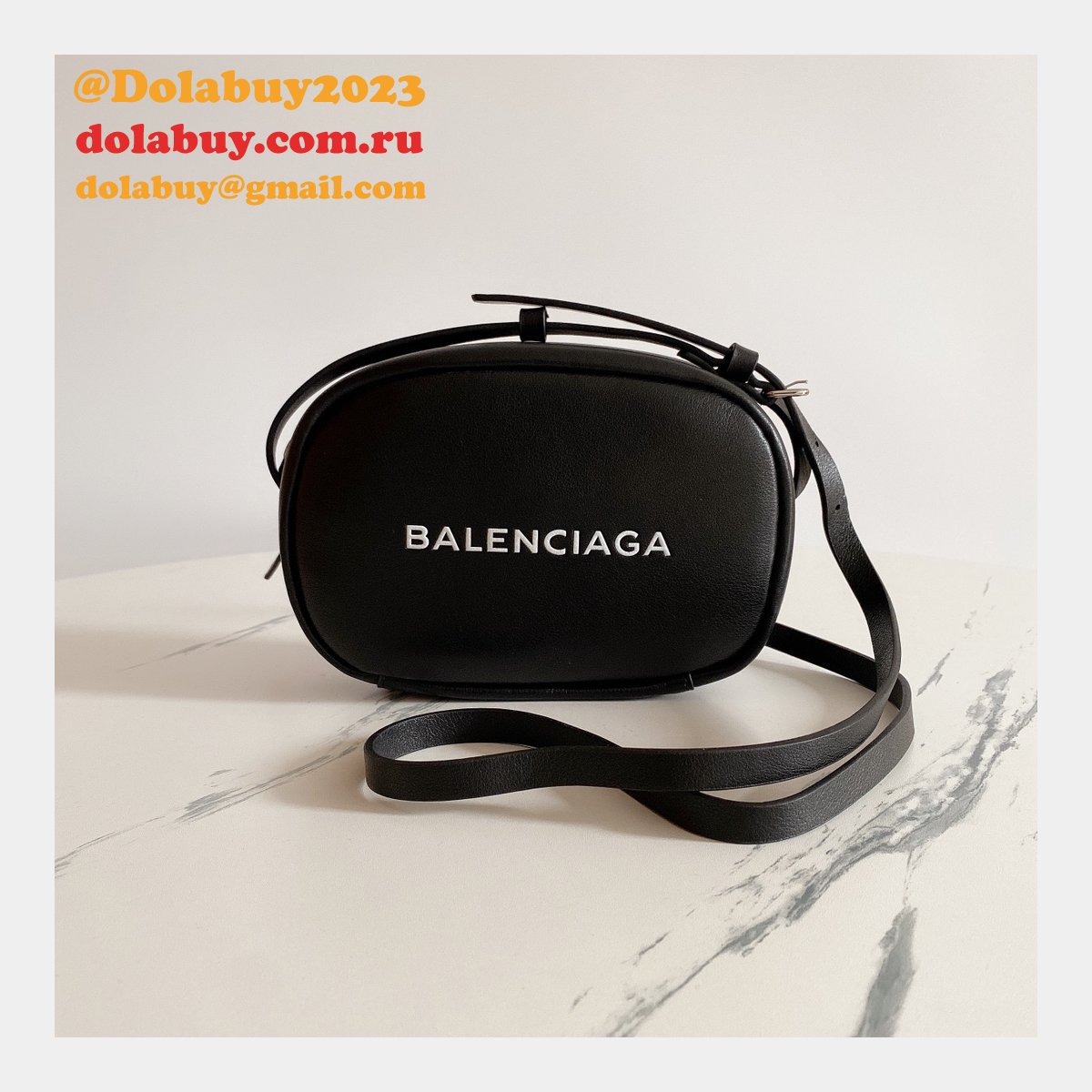 Replica balenciaga everyday Shoulder Black Bag
