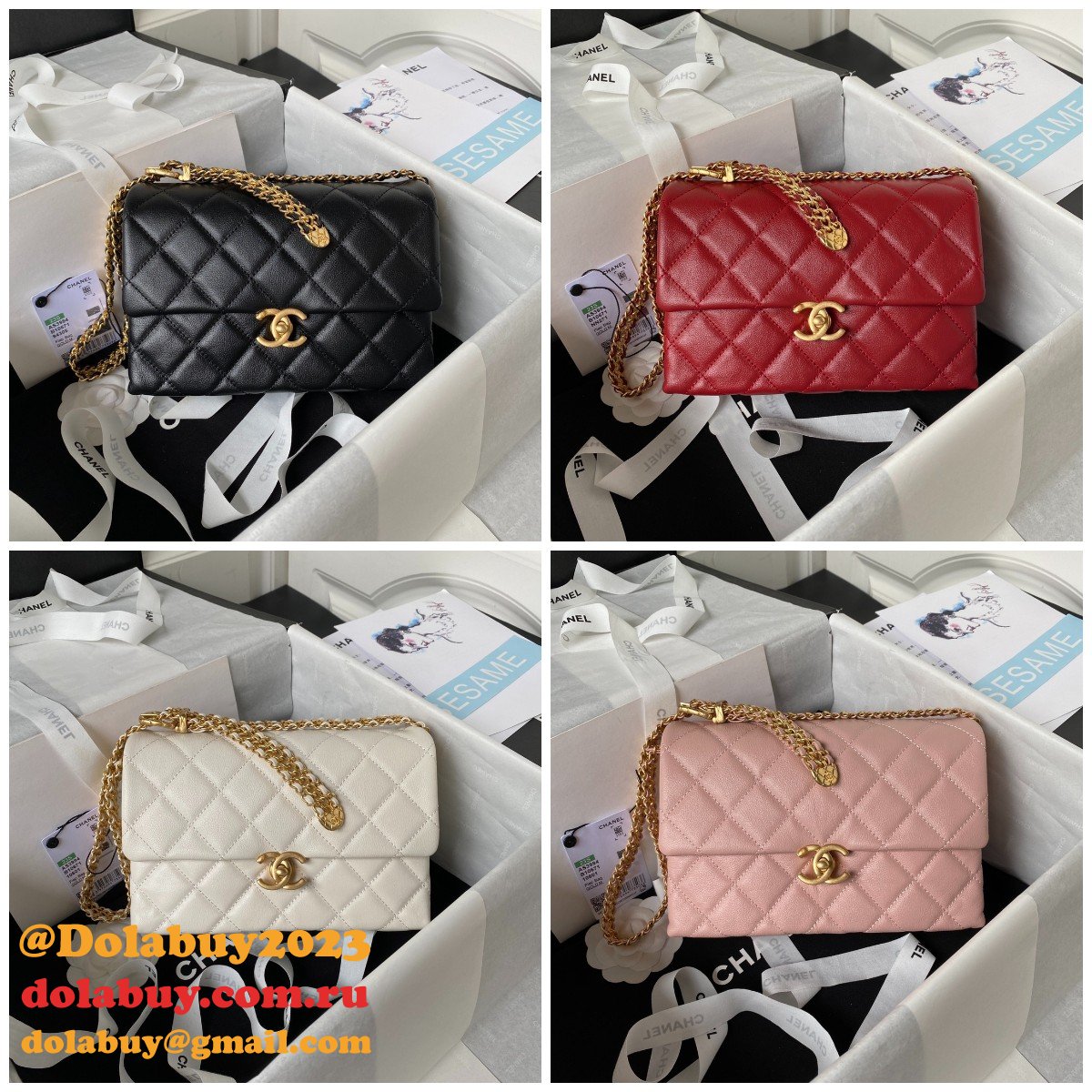 1:1 Mirror Flap Fashion Chain Best AS3994 Replica Quality Bag