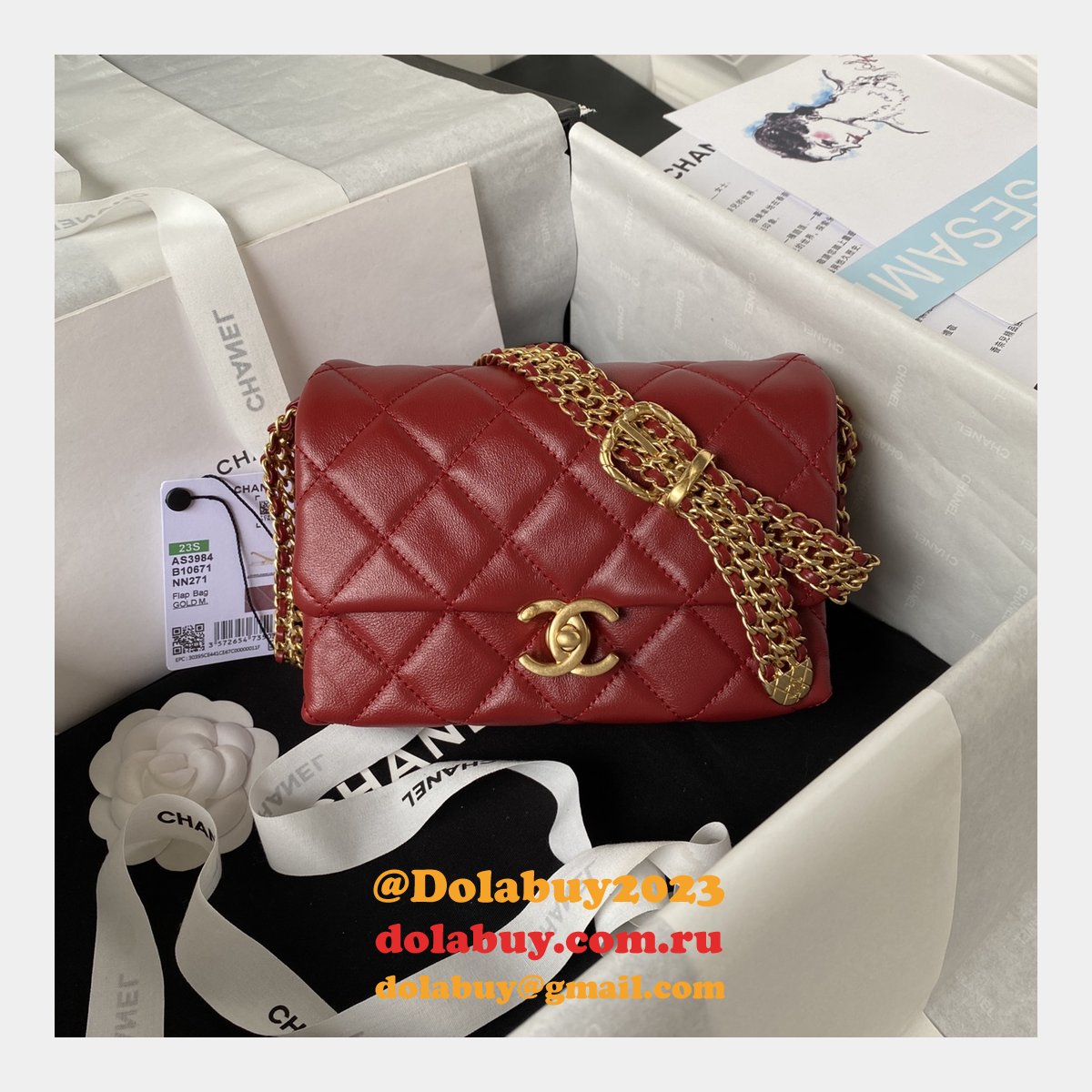 Designer Perfect AS3984 Matelasse Flap Replica Bag