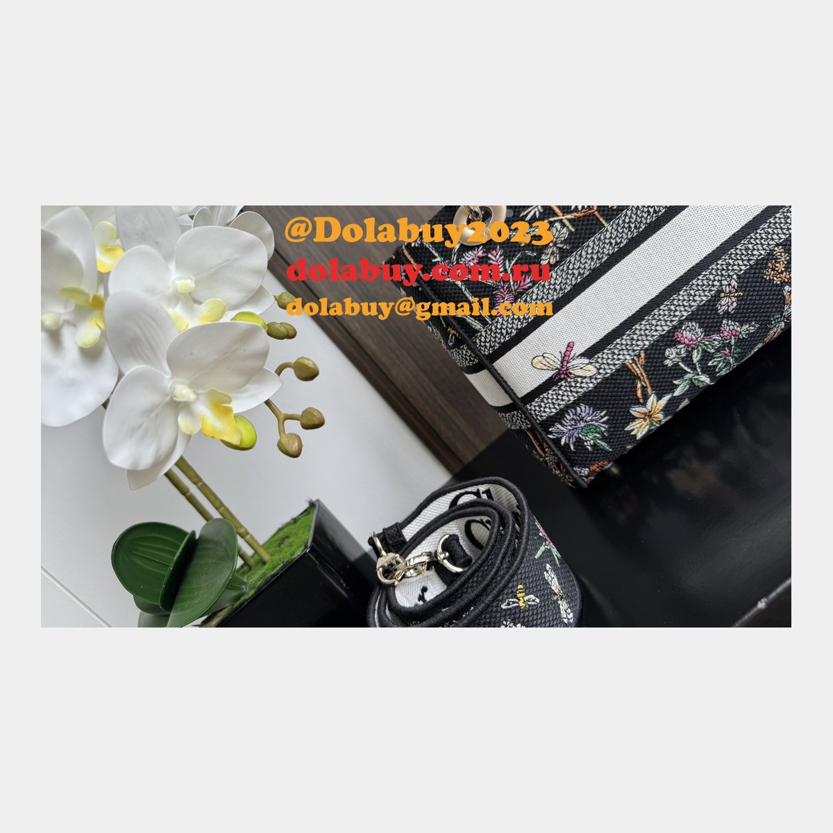 Perfect Christian Dior Lady Dior 24cm Duplicate Bags