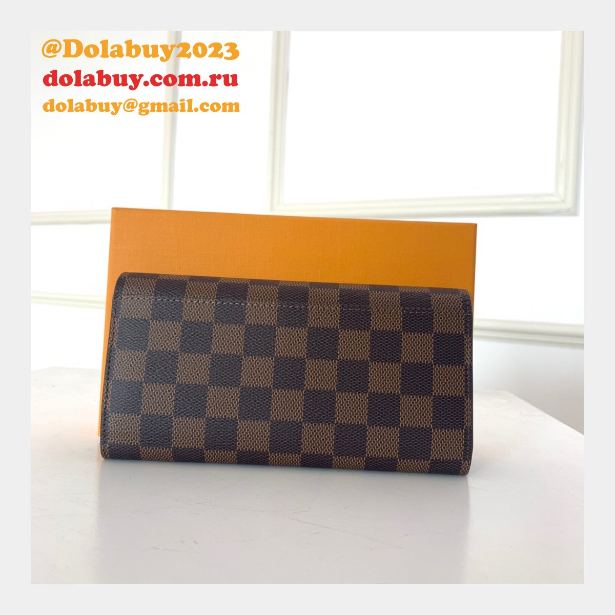 AAA+ LV N60114/N63209 Sarah Wallet Damier Ebene