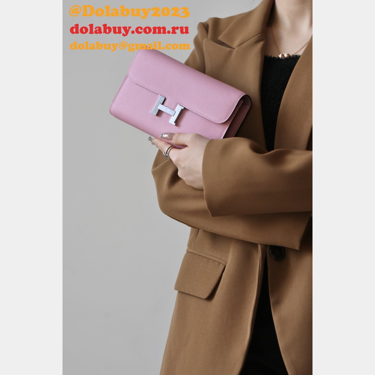 7 Star hermes constance to go clutch bag