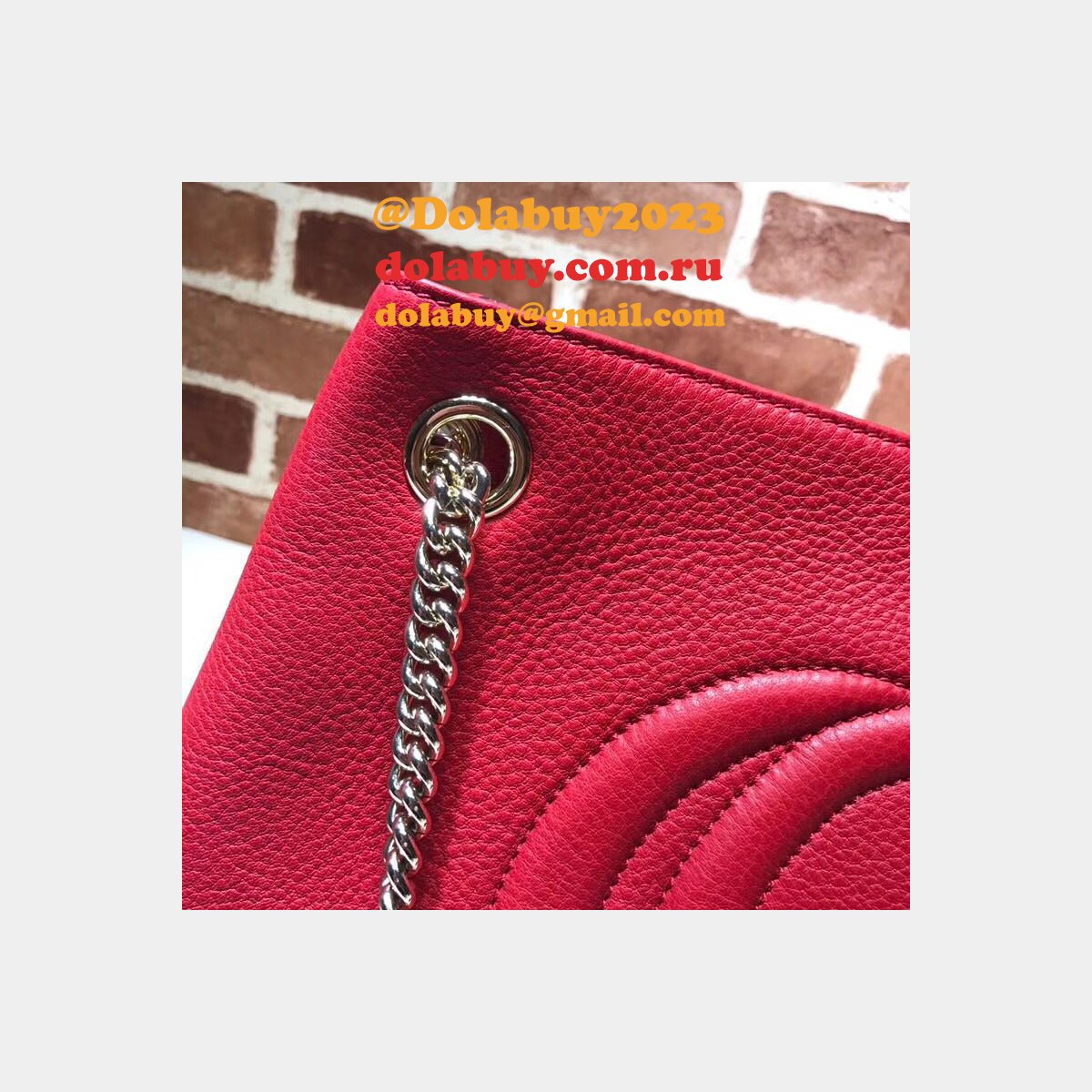 7 star G*u*i replica soho leather shoulder 308982 bag