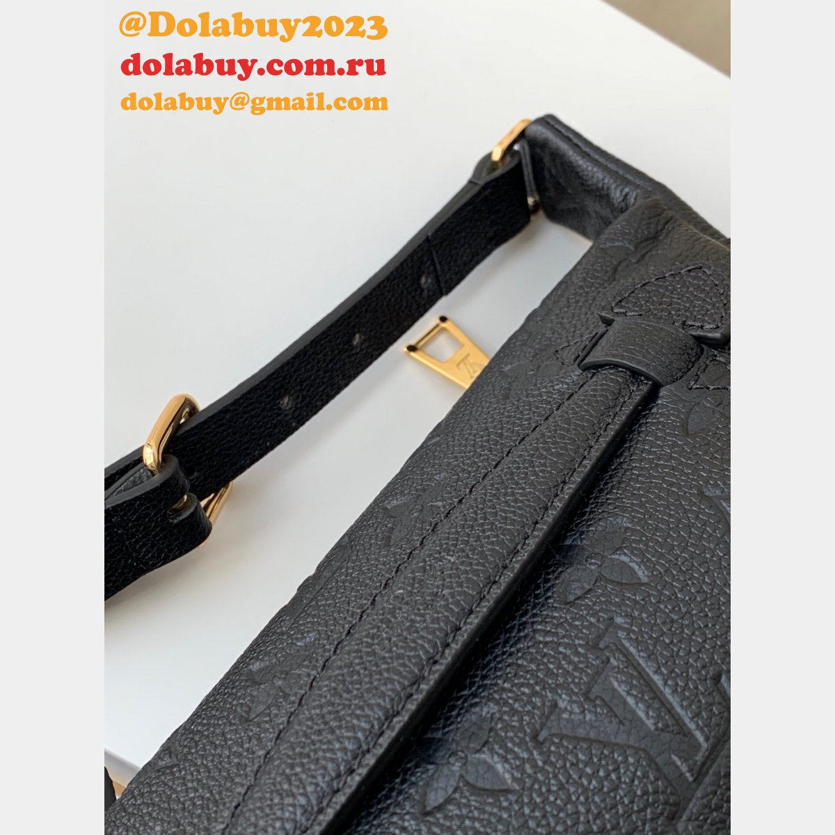 Louis Vuitton Replica Monogram Empreinte Bumbag M44812 Black/Cream