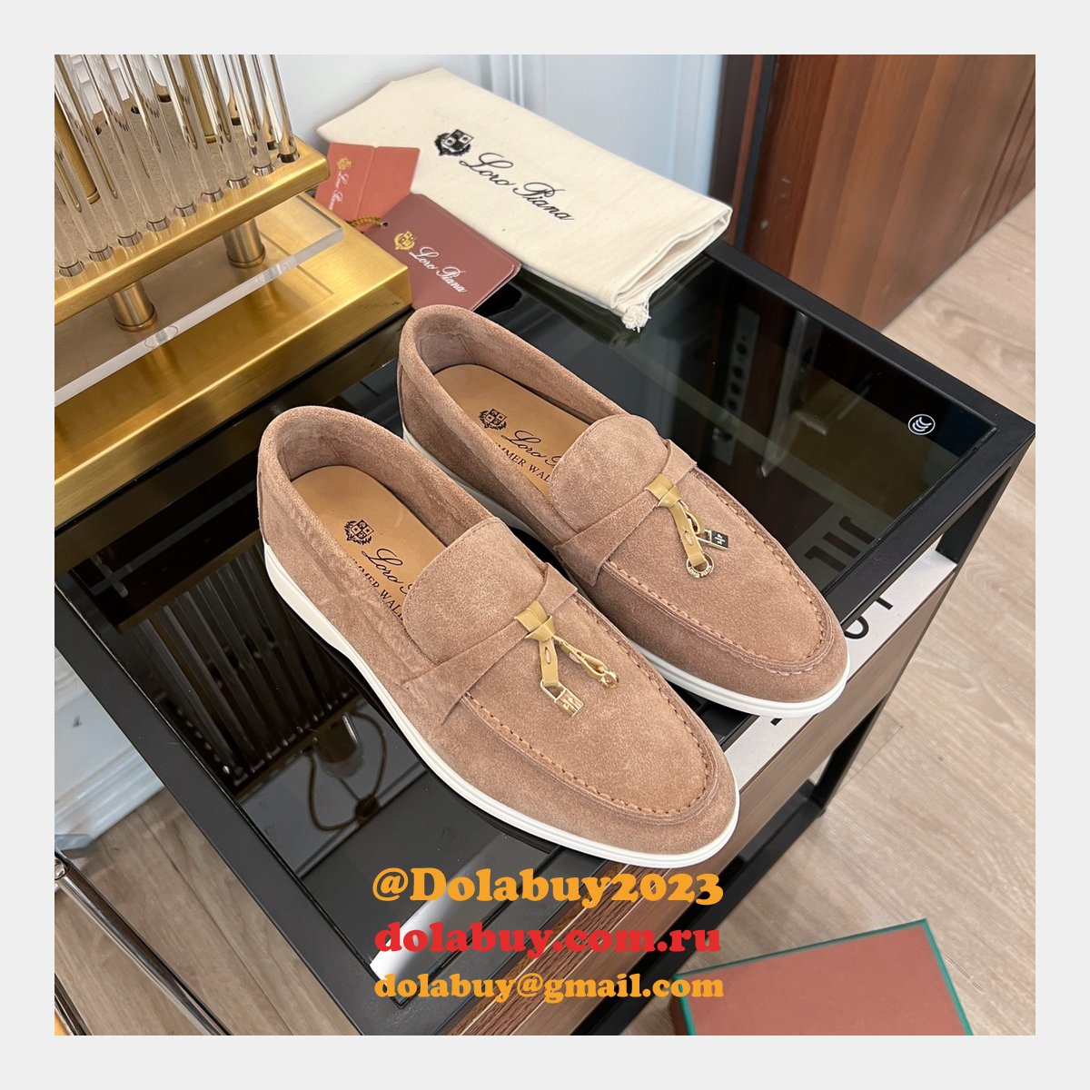 First Copy Loro Piana Replica 2023 Retro Casual Shoes