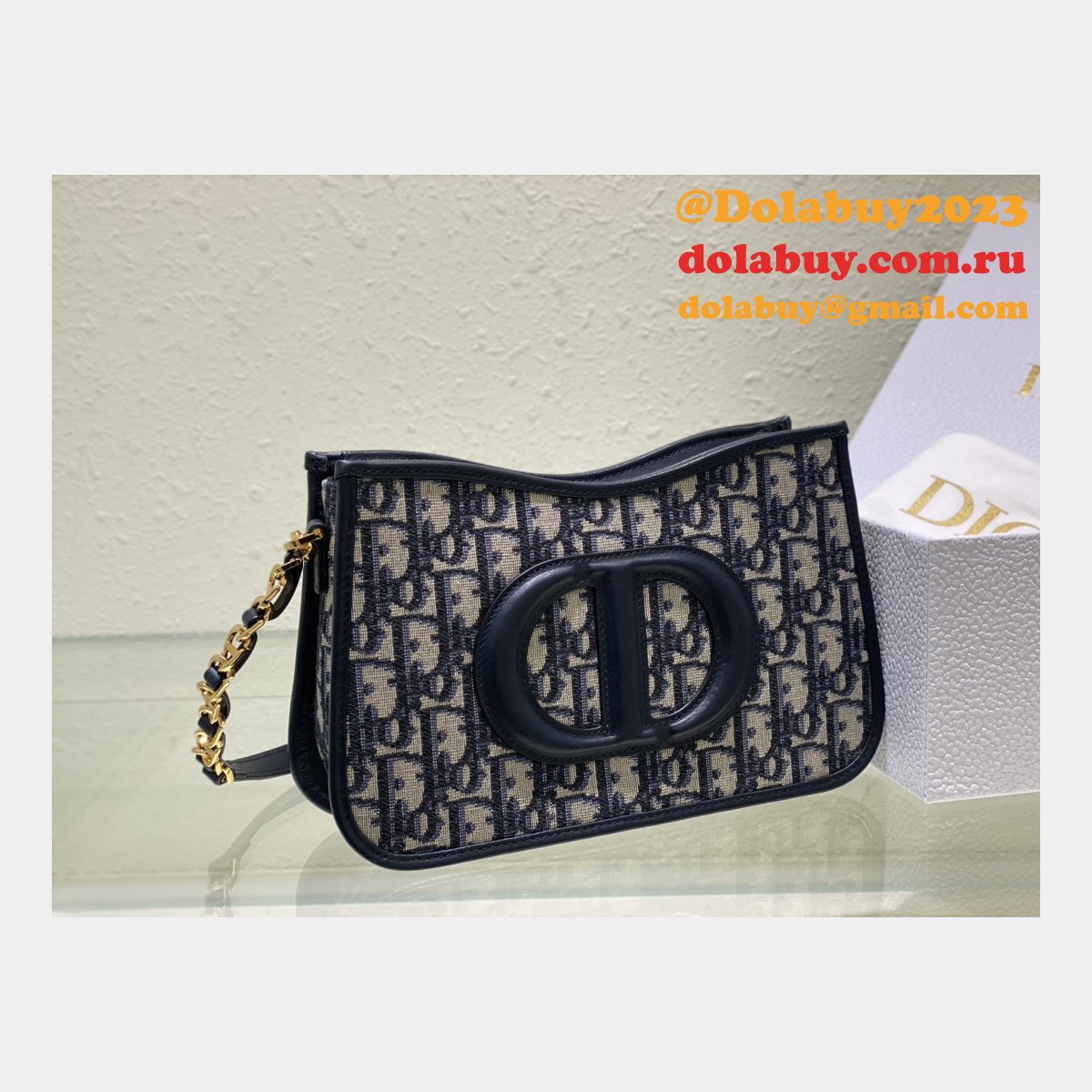 1:1 Replica Dior CD Signature Hobo Winter Wave2 #9211 Bag